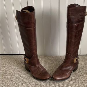 Vince Camuto over the knee brown boot